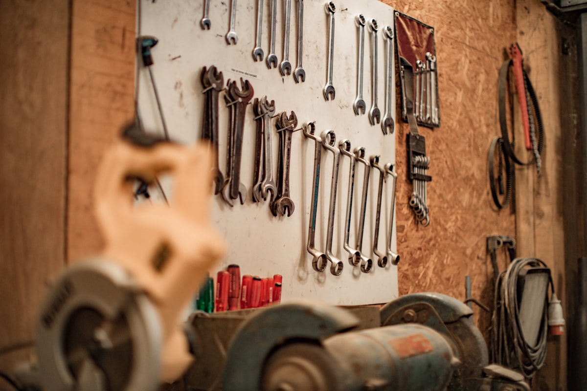 Workshop or component close-up